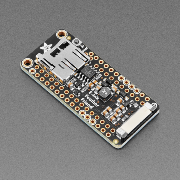 디바이스마트,MCU보드/전자키트 > 디스플레이 > LCD/OLED,Adafruit,Adafruit eInk Feather Friend with 32KB SRAM [ada-4446],Adafruit eInk Feather Friend / 삼색 elnk 디스플레이 쉽게 추가 하도록 설계 / 32KB SRAM 칩 제공 / 최대 4.2인치 300x400 3색 디스플레이 (300*400 * 2색 / 8bit/ = 30byte) 제어 가능