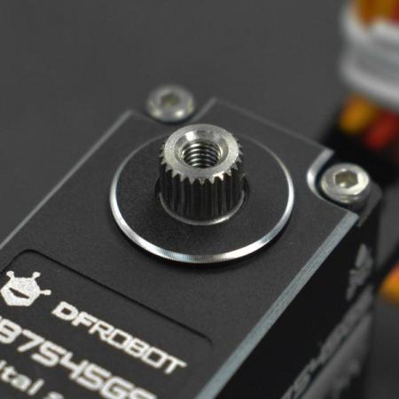 디바이스마트,기계/제어/로봇/모터 > 모터류 > 서보모터,DFROBOT,45KG Torque Brushless Waterproof Servo [SER0062],500-2500μsec의 펄스 범위 내에서 최대 180도 회전 각도와 8.4V 작동 전압에서 45kg.cm의 스톨 토크를 특징 / IP67 방수/ 작동 온도: -20℃~ +60℃ / 신호 펄스 폭 범위: 500 - 2500μsec