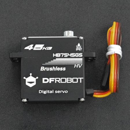 디바이스마트,기계/제어/로봇/모터 > 모터류 > 서보모터,DFROBOT,45KG Torque Brushless Waterproof Servo [SER0062],500-2500μsec의 펄스 범위 내에서 최대 180도 회전 각도와 8.4V 작동 전압에서 45kg.cm의 스톨 토크를 특징 / IP67 방수/ 작동 온도: -20℃~ +60℃ / 신호 펄스 폭 범위: 500 - 2500μsec