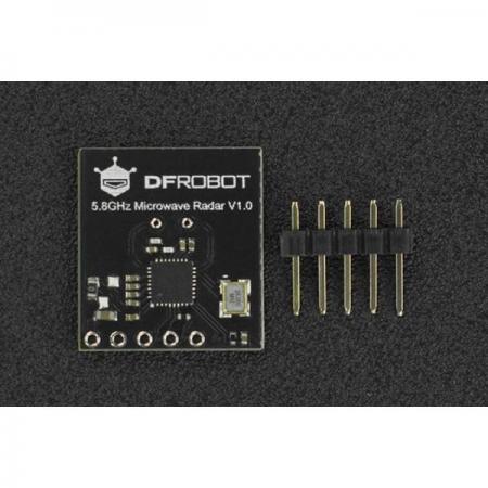 디바이스마트,MCU보드/전자키트 > 센서모듈 > 라이다/거리/초음파/라인 > 레이다(RADAR)센서,DFROBOT,5.8GHz Microwave Radar Module [SEN0521],5.8GHz의 전자파를 전송할 수 있는 마이크로파 모듈입니다. 투과파와 반사파의 차이를 감지하여 감지 영역에서 움직이는 물체가 있는지 여부를 식별할 수 있습니다.