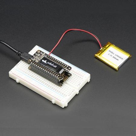 디바이스마트,MCU보드/전자키트 > 디스플레이 > LCD/OLED,Adafruit,Assembled Adafruit FeatherWing OLED - 128x32 OLED Add-on For Feather [ada-3045],128x32 픽셀의 OLED 흑백 약 1인치 / 무게 : 4.8g / PCB 치수: 22.9mm x 50.9mm / 0.9" x 2"