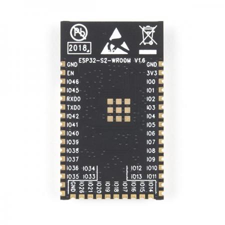 디바이스마트,MCU보드/전자키트 > 통신/네트워크 > 와이파이,SparkFun,ESP32-S2 WROOM Module - 4MB (PCB Antenna) [WRL-18583],이전 세대의 보안 결함 대부분을 해결하는 SHA-MAC, HMAC 모듈이 포함되어 있습니다./최대 240MHz의 ESP32-S2 Xtensa® 단일 코어 32비트 LX7 마이크로프로세서