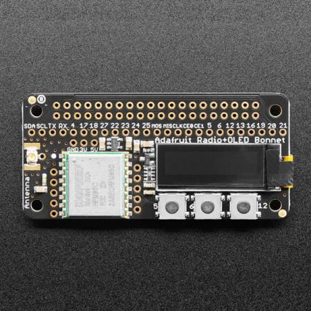 디바이스마트,MCU보드/전자키트 > 통신/네트워크 > RF/LoRa,Adafruit,Adafruit LoRa Radio Bonnet with OLED - RFM95W @ 915MHz - RadioFruit [ada-4074],868MHZ, 915MHz 송수신에 사용할 수 있는 900MHz LoRa 무선 버전 / SPI 인터페이스가 있는 SX1276 LoRa® 기반 모듈 / 128x32 OLED 디스플레이 / 메시지를 보내는 데 사용할 수 있는 3개의 버튼