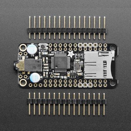 디바이스마트,MCU보드/전자키트 > 음악/앰프/녹음 > 앰프/증폭,Adafruit,Adafruit Music Maker FeatherWing - MP3 OGG WAV MIDI Synth Player [ada-3357],MP3 OGG WAV MIDI 플레이어 / 인코딩/디코딩(코덱) 칩인 VS1053 탑제 / 모든 Feather Board가 SD 카드에서 오디오를 재생 / 특수 MIDI 모드 기능