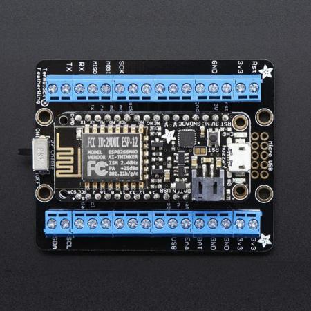 디바이스마트,오픈소스/코딩교육 > 아두이노 > 아두이노 호환보드,Adafruit,Assembled Terminal Block Breakout FeatherWing for all Feathers [ada-2926],Feather용 터미널 블록 / 접지용 추가패드, 3V, SDA/SCL / PCB 2인치 x 2.5인치 확장했으며 각 측면에 3.5mm 피치 터미널 블록이 있습니다.