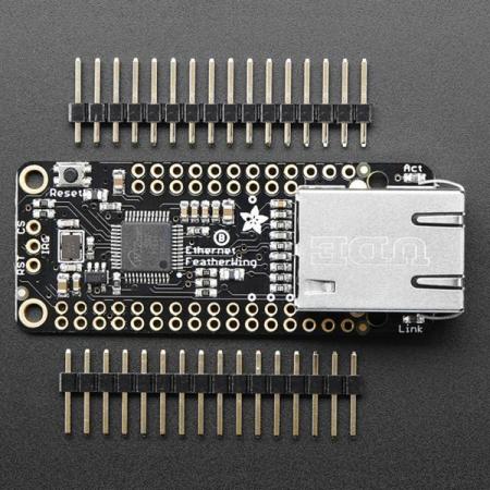 디바이스마트,MCU보드/전자키트 > 통신/네트워크 > 이더넷/PoE(Power over Ethernet),Adafruit,Adafruit Ethernet FeatherWing [ada-3201],Adafruit 이더넷 FeatherWing / FeatherWing을 사용하여 빠르고 쉬운 유선 인터넷을 추가 / 모든 허브와 스위치에서 지원 / WIZ5500 칩은 SPI와 단일 CS 핀을 통해 통신