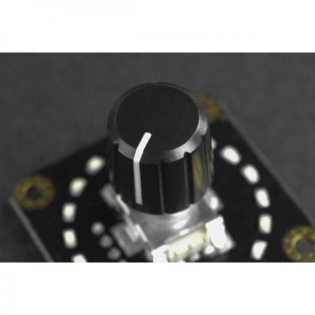 디바이스마트,MCU보드/전자키트 > 버튼/스위치/제어/RTC > 엔코더/가변저항,DFROBOT,Gravity: 360 Degree Rotary Encoder Module [SEN0502],모듈은 I2C 데이터 출력으로 설계 /모든 멈춤쇠(프로그램에서 설정)에 대해 1~51 범위의 정확도로 구성 가능 / 작동 전압: 3.3V~5V / I2C 데이터 출력