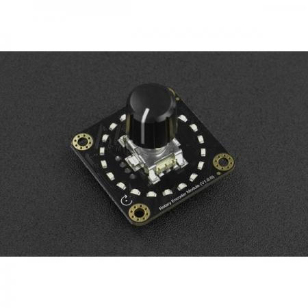 디바이스마트,MCU보드/전자키트 > 버튼/스위치/제어/RTC > 엔코더/가변저항,DFROBOT,Gravity: 360 Degree Rotary Encoder Module [SEN0502],모듈은 I2C 데이터 출력으로 설계 /모든 멈춤쇠(프로그램에서 설정)에 대해 1~51 범위의 정확도로 구성 가능 / 작동 전압: 3.3V~5V / I2C 데이터 출력
