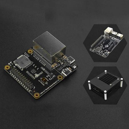 디바이스마트,MCU보드/전자키트 > 통신/네트워크 > 이더넷/PoE(Power over Ethernet),DFROBOT,Raspberry Pi CM4 IoT Router Carrier Board Mini with Case and PiTray mini [DFR0767-2],호환 모듈: Raspberry Pi Compute Module 4 시리즈 / 저장 카드: microSD 슬롯(eMMC가 없는 모듈만 지원) / GPIO: Raspberry Pi와 호환되는 26Pin GPIO /전원 공급 장치: USB-C 5V/3A /  작동 온도: 0℃~80℃