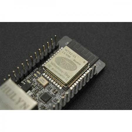 디바이스마트,MCU보드/전자키트 > 통신/네트워크 > 이더넷/PoE(Power over Ethernet),DFROBOT,Embedded Serial to Ethernet Module [DFR0963],프로토콜: 802.11 b/g/n/e/i(802.11n, 최대 150Mbps) A-MPDU 및 A-MSDU 집계, 0.4초 보호 간격 지원 / 주파수 범위: 2.4~2.5GHz / 제품의 적용 가능한 온도는 -20°C~+70°C