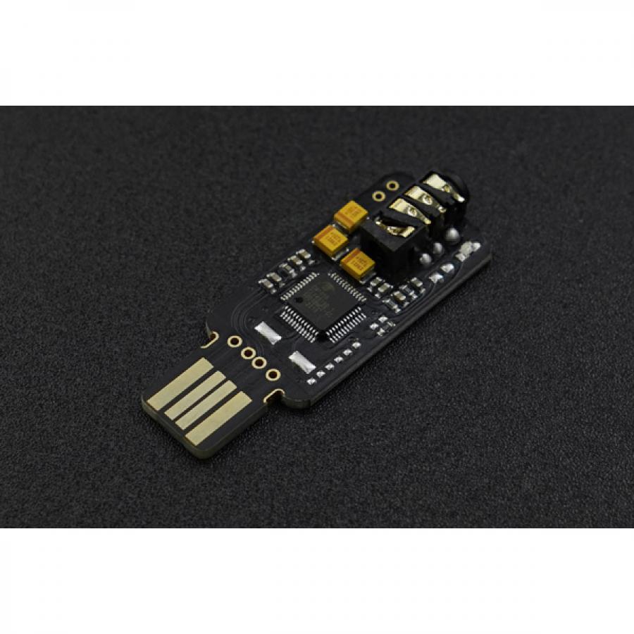 Mini USB External Sound Card for NVIDIA Jetson Nano/ Raspberry Pi 400 [FIT0895]