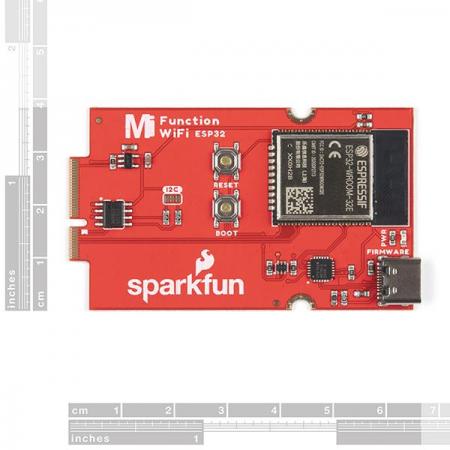 디바이스마트,MCU보드/전자키트 > 통신/네트워크 > 와이파이,SparkFun,SparkFun MicroMod WiFi Function Board - ESP32 [WRL-18430],spressif의 ESP32 WROOM을 활용하여 WiFi 및 Bluetooth®를 애플리케이션에 추가하는 보조 프로세서 역할 / ESP32-D0WD-V3 칩 / M.2 MicroMod 커넥터 / ESP32
