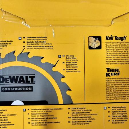 디바이스마트,수공구/전자공구/전동공구 > 전동/엔진공구 > 절단공구 > 만능커터날,디월트,DCS391용 원형톱날 DT1949 목재용 24T,DCS391 원형톱날 / 165(6½") x 20mm 24T 목재용 / 못 박힌 나무도 커팅 가능