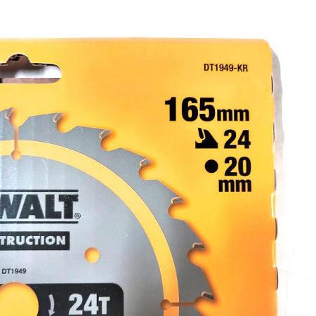 디바이스마트,수공구/전자공구/전동공구 > 전동/엔진공구 > 절단공구 > 만능커터날,디월트,DCS391용 원형톱날 DT1949 목재용 24T,DCS391 원형톱날 / 165(6½") x 20mm 24T 목재용 / 못 박힌 나무도 커팅 가능