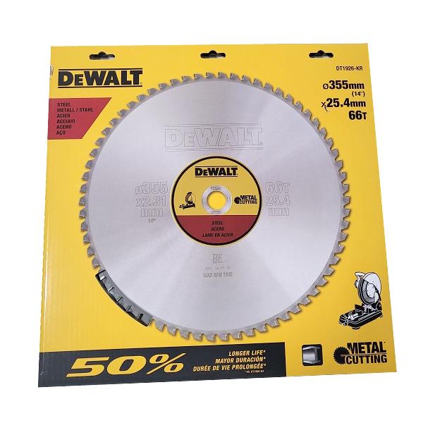 DW872용 원형톱날 DT1926 철재용 66T