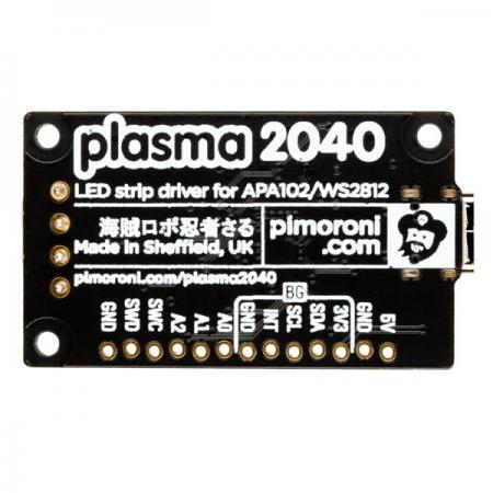 디바이스마트,오픈소스/코딩교육 > 파이썬/IoT 개발 보드 > RP2040/RP2350,Pimoroni,Plasma 2040 [PIM582],RP2040 기반 드라이버 보드 / USB-C는 최대 3A의 전력을 끌어올 수 있습니다. / 조명의 색상, 효과를 전환하는데 사용할 수 있는 3개의 버튼과 온보드 RGB LED