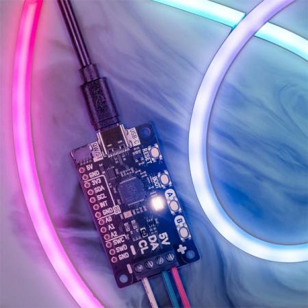 디바이스마트,오픈소스/코딩교육 > 파이썬/IoT 개발 보드 > RP2040/RP2350,Pimoroni,Plasma 2040 [PIM582],RP2040 기반 드라이버 보드 / USB-C는 최대 3A의 전력을 끌어올 수 있습니다. / 조명의 색상, 효과를 전환하는데 사용할 수 있는 3개의 버튼과 온보드 RGB LED