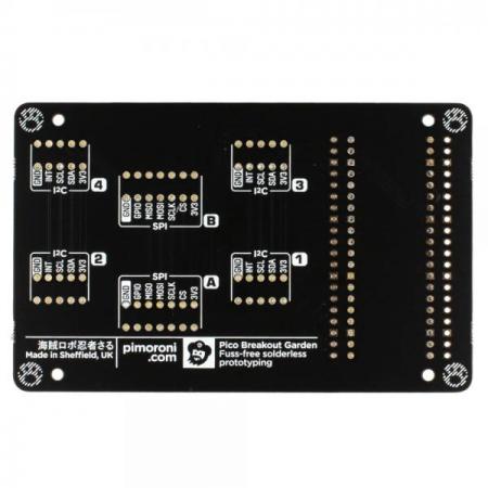 디바이스마트,오픈소스/코딩교육 > 라즈베리파이 > 라즈베리파이 확장보드/HAT,Pimoroni,Pico Breakout Garden Base [PIM549],최대 6개 (4xI2C, 2 X SPI) 연결가능 / I2C 슬롯(5핀), SPI 슬롯(7핀) / 역극성 보호