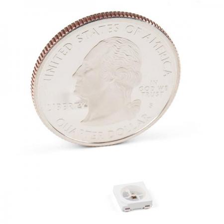디바이스마트,MCU보드/전자키트 > 디스플레이 > LED,SparkFun,SMD LED - RGB WS2812B (Whole Reel) [COM-16347],WS2812B / 1릴 / 통합 제어 회로 / 각 색상의 밝기는 직렬 스트링을 사용하여 256여가지 중 하나로 조정 가능