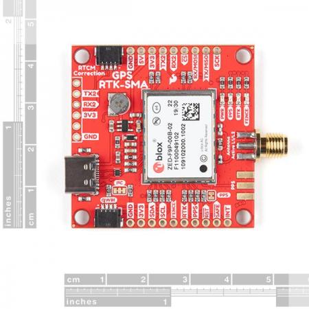 디바이스마트,MCU보드/전자키트 > 통신/네트워크 > GNSS/GPS > 일반용 GPS 모듈,SparkFun,SparkFun GPS-RTK-SMA Kit [KIT-18292],ZED-F9P / GPS RTK / 고정밀 GPS / u-blox / RTK - 20Hz / 3.3V / 크기 : 43.5mm x 43.2mm