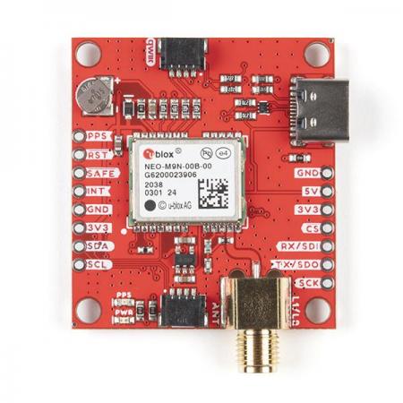 디바이스마트,MCU보드/전자키트 > 통신/네트워크 > GNSS/GPS > 일반용 GPS 모듈,SparkFun,SparkFun GPS Breakout - NEO-M9N, SMA (Qwiic) [GPS-17285],NEO-M9N / 92채널 u-blox M9 엔진 GNSS 수신기 / 4개의 GNSS 동시 수신을 지원 / 속도 정확도: 0.05m/s / 방향 정확도: 0.3도 / 최대 G: ≤4