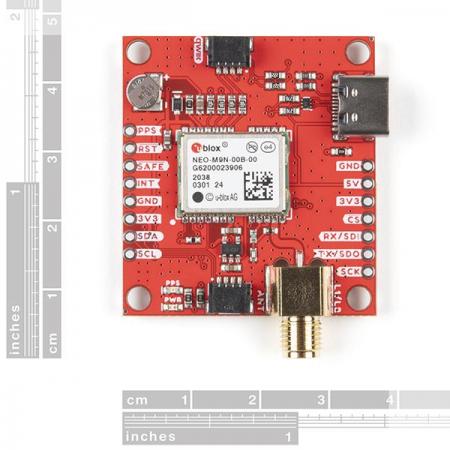 디바이스마트,MCU보드/전자키트 > 통신/네트워크 > GNSS/GPS > 일반용 GPS 모듈,SparkFun,SparkFun GPS Breakout - NEO-M9N, SMA (Qwiic) [GPS-17285],NEO-M9N / 92채널 u-blox M9 엔진 GNSS 수신기 / 4개의 GNSS 동시 수신을 지원 / 속도 정확도: 0.05m/s / 방향 정확도: 0.3도 / 최대 G: ≤4