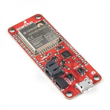 디바이스마트,오픈소스/코딩교육 > 파이썬/IoT 개발 보드 > ESP32,SparkFun,SparkFun Thing Plus - ESP32 WROOM (U.FL) [WRL-17381],ESP32-D0WDQ6 / 와이파이, 블루투스 / Feather 호환 / Arduino IDE / 전압 : 2.3~3.6V / 크기 :  2.55 x 0.9인치 / 최대 13개의 12bit ADC 채널