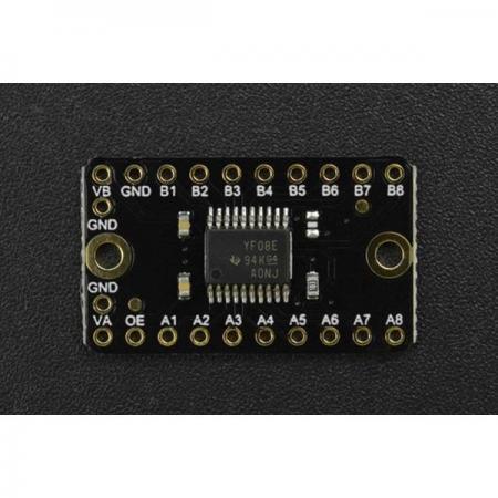 디바이스마트,MCU보드/전자키트 > 전원/신호/저장/응용 > 레벨컨버터/전압관리,DFROBOT,Fermion: 8-Bit Level Translator (Breakout) [DFR0844],사용 조건: VCCB>VCCA / 작동 전류: 30uA / 지원 포트: 푸시-풀, 오픈 드레인 / 변환 속도: 푸시-풀 60Mbps(MAX)\오픈 드레인 2Mbps(MAX) / 작동 온도 범위: -30℃~75℃