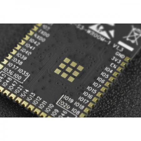 디바이스마트,MCU보드/전자키트 > 통신/네트워크 > 와이파이,DFROBOT,ESP32-S3-WROOM-1-N4 Module (PCB Antenna) [DFR0896],ESP32-S3 계열 SoC를 기반으로 구축된 강력한 일반 Wi-Fi+ Bluetooth LE MCU 모듈, 감지, 음성 명령 인식, 얼굴 감지 및 인식, 스마트 홈, 스마트 가전, 스마트 제어판, 스마트 스피커등에 쓰임.