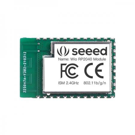 디바이스마트,오픈소스/코딩교육 > 파이썬/IoT 개발 보드 > RP2040/RP2350,Seeedstudio,Wio RP2040 Module - Build-in RP2040 + ESP8285 WIFI chip - Wireless 2.4G & IoT Platform [102991556],고성능의 강력한 CPU : 듀얼 코어 133MHZ  Raspberry PI RP2040  프로세서, 264KB SRAM, 2MB 플래시,  최대 133MHz로 실행 / 초소형 크기:  18.0x 28.2x 1.0mm 32핀 SMT