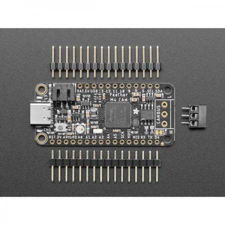 디바이스마트,MCU보드/전자키트 > 프로세서/개발보드 > ARM > Cortex-M4,Adafruit,Adafruit Feather M4 CAN Express with ATSAME51 [ada-4759],CAN 버스 지원이 내장된 SAME51 칩셋 / 120MHz Cortex m4 / 512KB Flash / 192KM RAM 지원 / 사이즈  52.2mm x 22.8mm x 7.2mm / 2.1 x 0.9 x 0.3