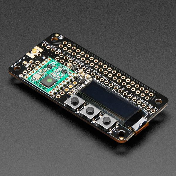 Adafruit RFM69HCW Transceiver Radio Bonnet - 868 or 915 MHz - RadioFruit [ada-4072]