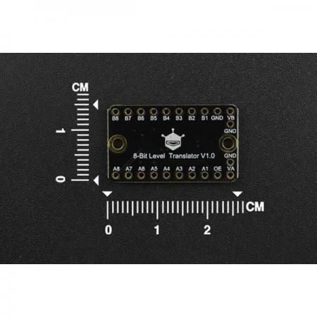 디바이스마트,MCU보드/전자키트 > 전원/신호/저장/응용 > 레벨컨버터/전압관리,DFROBOT,Fermion: 8-Bit Level Translator (Breakout) [DFR0844],사용 조건: VCCB>VCCA / 작동 전류: 30uA / 지원 포트: 푸시-풀, 오픈 드레인 / 변환 속도: 푸시-풀 60Mbps(MAX)\오픈 드레인 2Mbps(MAX) / 작동 온도 범위: -30℃~75℃