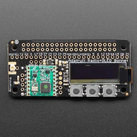 디바이스마트,MCU보드/전자키트 > 통신/네트워크 > RF/LoRa,Adafruit,Adafruit RFM69HCW Transceiver Radio Bonnet - 868 or 915 MHz - RadioFruit [ada-4072],868MHz 또는 915MHz 송수신에 사용할 수 있는 900MHz RFM69 라디오 버전 / 128x32 OLED 디스플레이 / 메시지를 보내는 데 사용할 수 있는 3개의 버튼 / +13 ~ +20dBm 최대 100mW 전원 출력 기능 / AES-128로 암호화된 패킷 엔진