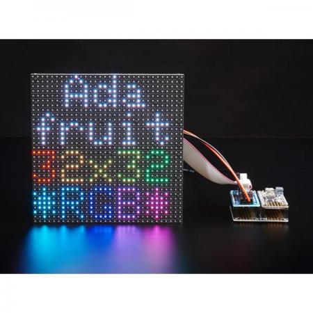 디바이스마트,MCU보드/전자키트 > 디스플레이 > 도트매트릭스,,Adafruit RGB Matrix FeatherWing Kit - For nRF52840 Feathers [ada-4702],RGB Matrix FeatherWing으로 16,32 픽셀 매트릭스 보드를 사용하여 눈부신 조명을 만들 수 있습니다.