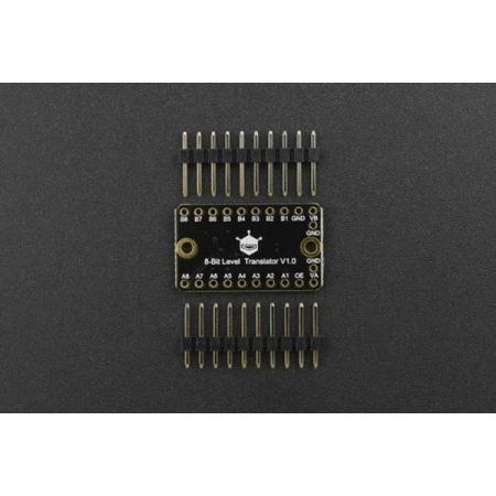 디바이스마트,MCU보드/전자키트 > 전원/신호/저장/응용 > 레벨컨버터/전압관리,DFROBOT,Fermion: 8-Bit Level Translator (Breakout) [DFR0844],사용 조건: VCCB>VCCA / 작동 전류: 30uA / 지원 포트: 푸시-풀, 오픈 드레인 / 변환 속도: 푸시-풀 60Mbps(MAX)\오픈 드레인 2Mbps(MAX) / 작동 온도 범위: -30℃~75℃