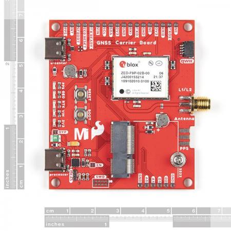디바이스마트,MCU보드/전자키트 > 통신/네트워크 > GNSS/GPS > GPS 보드,SparkFun,SparkFun MicroMod GNSS Carrier Board (ZED-F9P) [GPS-17722],10mm의 3차원 정확도가 가능한 RTK를 포함한 고정밀 GPS 최고급 모듈 / 2개의 USB-C 커넥터, 버튼 포함, 충전식 백업 배터리, 전원, 3.3V, PPS, RTK 및 지오펜싱에 대해 5개의 상태 LED를 사용 가능