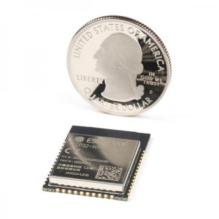 디바이스마트,MCU보드/전자키트 > 통신/네트워크 > 와이파이,SparkFun,ESP32 WROOM MCU Module - 16MB (PCB Antenna) [WRL-17830],ESP32-WROOM-32E는 저전력 센서 네트워크에서 음성 인코딩, 음악 스트리밍, MP3에 용이한 MUC 모듈 / 2개의 CPU 코어가 있으며 CPU 클럭 주파수는 80MHz에서 240MHz까지 조정 가능