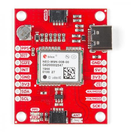 디바이스마트,MCU보드/전자키트 > 통신/네트워크 > GNSS/GPS > 일반용 GPS 모듈,SparkFun,SparkFun GPS Breakout - NEO-M9N, Chip Antenna (Qwiic) [GPS-15733],통합 칩 안테나 / 92채널 u-blox M9 엔진 GNSS / 4개의 GNSS를 동시에 수신 지원 / I2C 지원 / 충전식 배터리 / 방향 정확도 : 0.3도 / 속도 정확도 : 0.05m/s