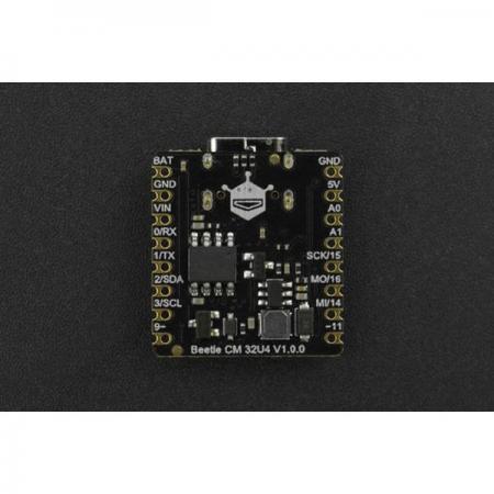 디바이스마트,오픈소스/코딩교육 > 아두이노 > 아두이노 호환보드,DFROBOT,Beetle CM-32U4 - Compatible with Arduino Leonardo - ATmega32U4 [DFR0816],22mm*20.5mm 크기의 Beetle CM-32U에는 가장 일반적으로 사용되는 통신 인터페이스가 포함 / 작동 전압: 5V DC /  최대 충전 전류: 600mA / 최소 충전 전류: 200mA/  작동 온도 범위: -40~125℃