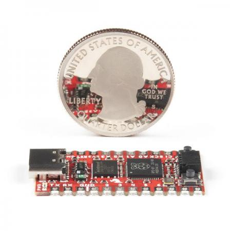 디바이스마트,오픈소스/코딩교육 > 파이썬/IoT 개발 보드 > RP2040/RP2350,SparkFun,SparkFun Pro Micro - RP2040 [DEV-18288],Dual ARM Cortex-M0+ 프로세서 사용 / 6개 뱅크에 264kB 내장 SRAM / SPI 플래시 전용 IO 6개(XIP 지원) / 30 다기능 GPIO / USB 1.1 호스트/장치