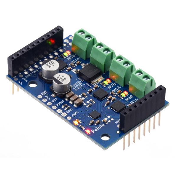 Motoron M3S256 Triple Motor Controller Shield for Arduino (No Connectors) #5032