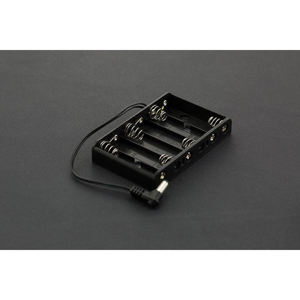 6xAA Battery Holder with DC2.1 Power Jack [FIT0141]