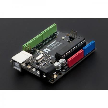 디바이스마트,오픈소스/코딩교육 > 아두이노 > 아두이노 호환쉴드,DFROBOT,DFRduino UNO R3 with IO Expansion Shield and USB Cable A-B [DFR0216-2],작동 전압: 5V / 입력 전압(권장): 7 ~ 12V / 디지털 I/O 핀: 14개(이 중 6개는 PWM 출력 제공) / 아날로그 입력 핀: 6 /  클럭 속도: 16MHz / 크기: 75 x54 x15mm(2.95  x2.13 x0.59" )