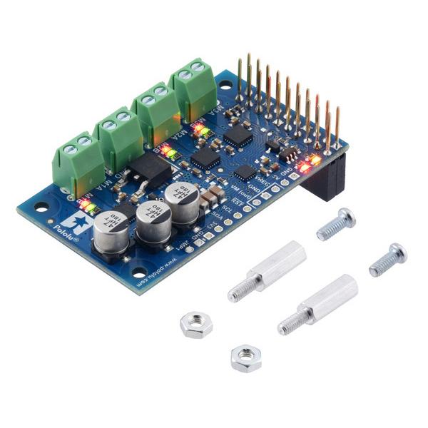 Motoron M3H256 Triple Motor Controller for Raspberry Pi (Connectors Soldered) #5033