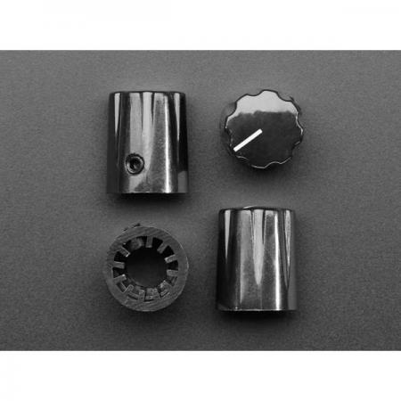 디바이스마트,스위치/부저/전기부품 > 지원부품 > 노브,Adafruit,Black Micro Potentiometer Knob - 4 pack [ada-5541],검은색 플라스틱 노브 / 4가지 팩 / 작은 릴 고정나사