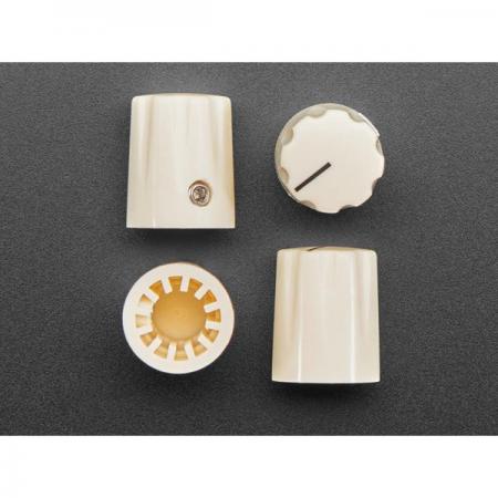 디바이스마트,스위치/부저/전기부품 > 지원부품 > 노브,Adafruit,Cream Micro Potentiometer Knob - 4 pack [ada-5539],크림 플라스틱 노브 / 4가지 팩 / 작은 릴 고정나사