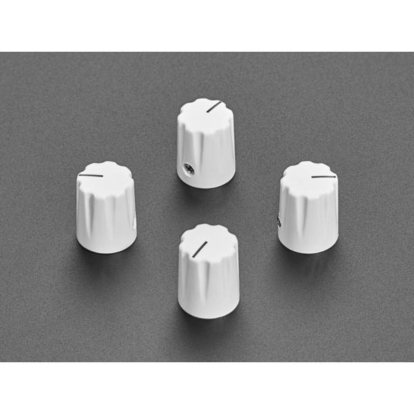 White Micro Potentiometer Knob - 4 pack [ada-5538]