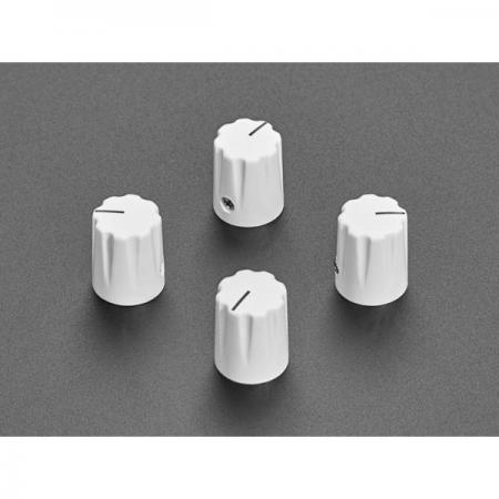디바이스마트,스위치/부저/전기부품 > 지원부품 > 노브,Adafruit,White Micro Potentiometer Knob - 4 pack [ada-5538],흰색 플라스틱 노브 / 4가지 팩 / 작은 릴 고정나사