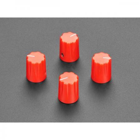 디바이스마트,스위치/부저/전기부품 > 지원부품 > 노브,Adafruit,Red Micro Potentiometer Knob - 4 pack [ada-5532],빨강색 플라스틱 노브 / 4가지 팩 / 작은 릴 고정나사